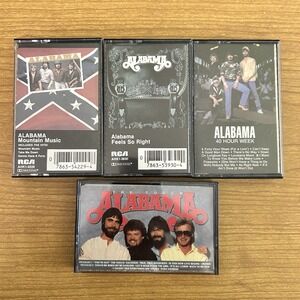 Alabama - Cassette Lot of 4- The Closer You Get - Mountain Music-Forty Hour Week